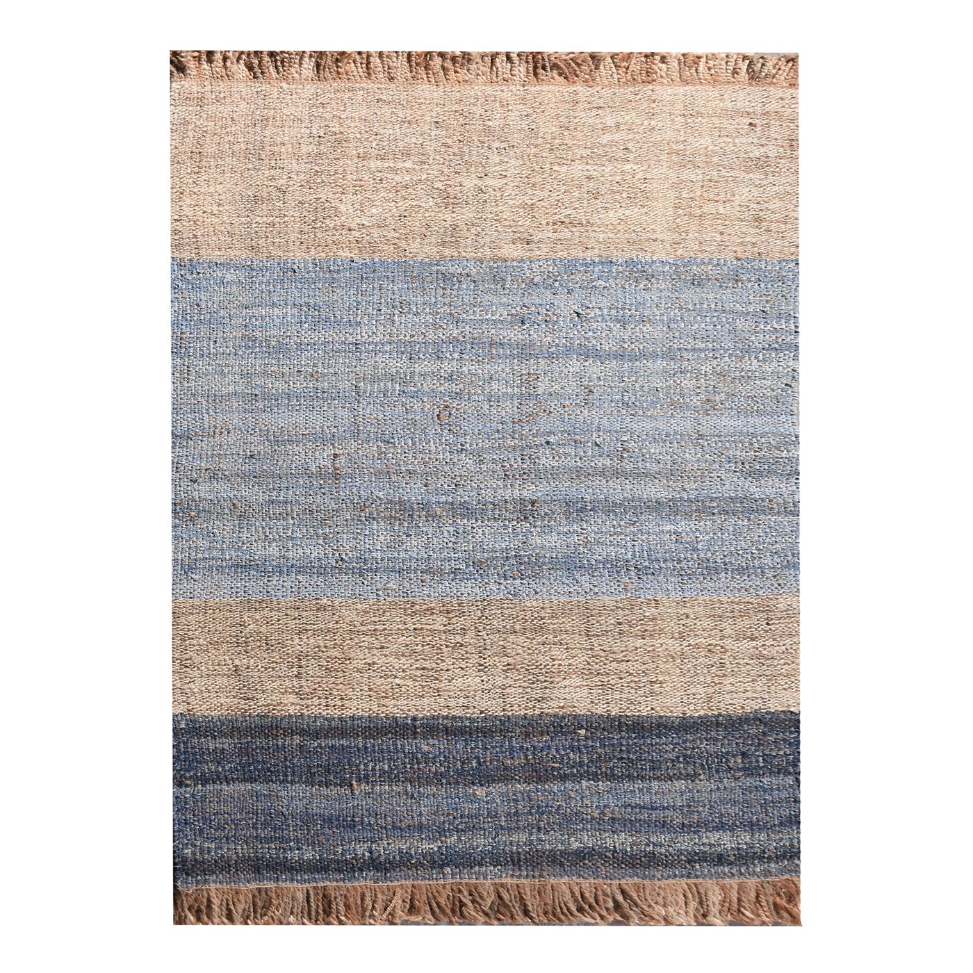 Area Rug, Bedroom Rug, Living Room Rug, Living Area Rug, Indian Rug, Office Carpet, Office Rug, Shop Rug Online, Denim, Hemp, Natural, Blue, Punja, Flat Weave, Textured