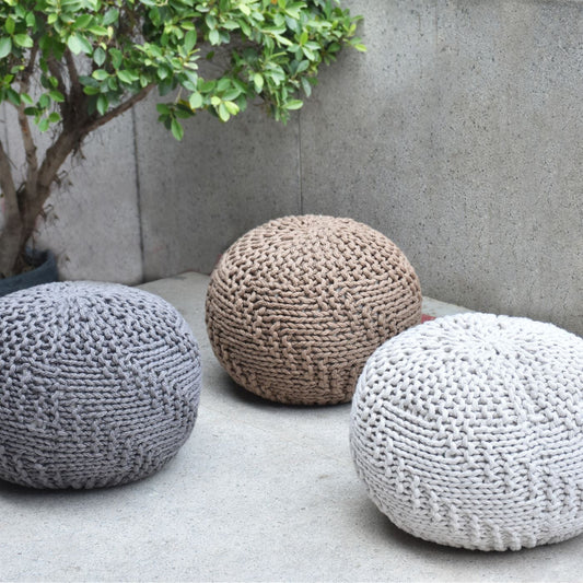 Hazel Pouf, Pet, Hm Knitted, Flat Weave