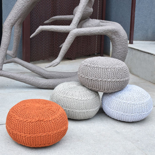 Palmas Pouf, Pet, Hm Knitted, Flat Weave 