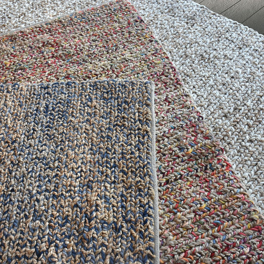 Area Rug, Bedroom Rug, Living Room Rug, Living Area Rug, Indian Rug, Office Carpet, Office Rug, Shop Rug Online, Hemp, Wool, Blue, Natural, Pitloom, Flat Weave, breded